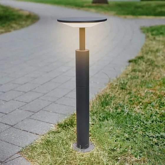 Borne lumineuse extérieure Lucande Fenia, Anthracite, 60 cm