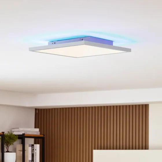 Arcchio Plafonnier LED Brenda 40x40 Blanc - CCT & RVB