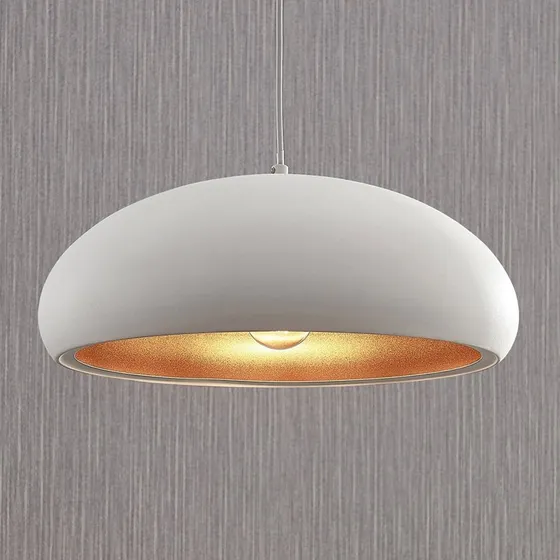 Suspension Gerwina Lindby Blanc et Or - Design Moderne