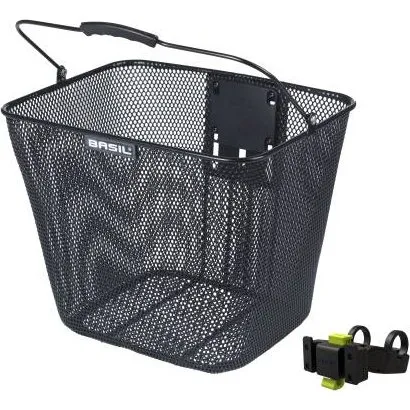 Basil Bilbao Panier Avant Acier Noir 23L