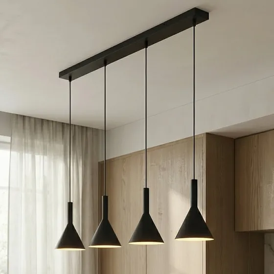 Tadej 4 Suspension Arcchio - Noir et Blanc - Design Moderne