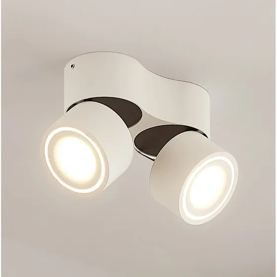 Arcchio Rotari Spot Plafonnier LED Blanc à 2 Lampes