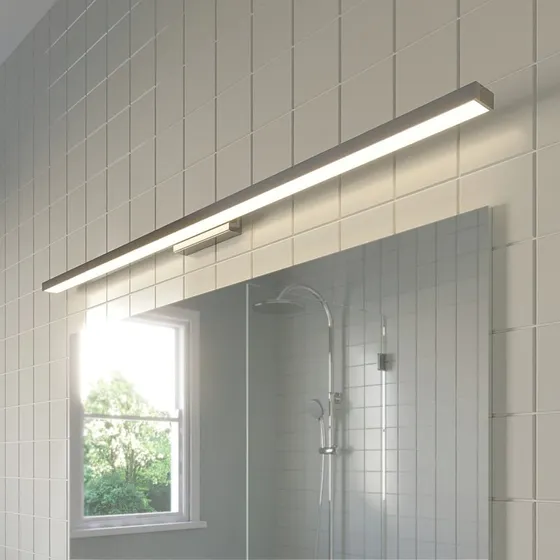 Applique murale LED Alenia Lindby, Chrome, 120 cm