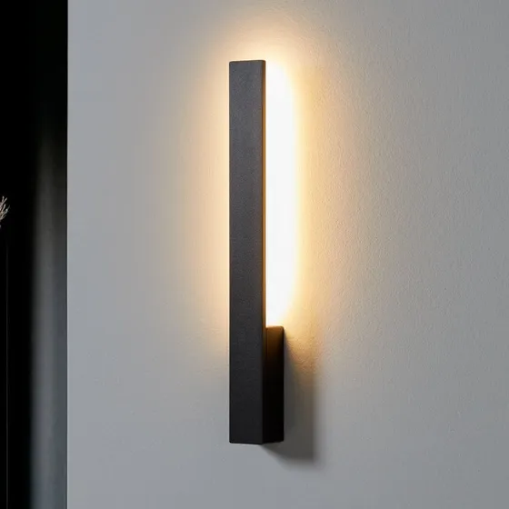 Applique murale LED Ivano Arcchio, Noir, Aluminium, Moderne