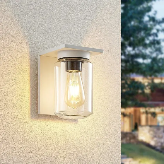 Applique Extérieure Semka Lucande, Aluminium Blanc, Design Moderne