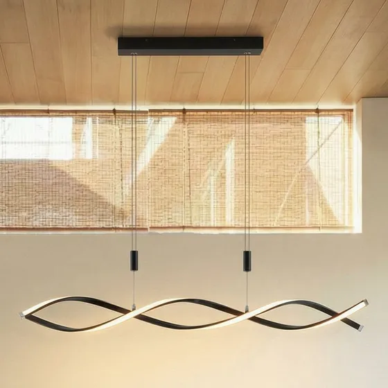 Lindby Suspension LED Welina Noir - Dimmable et Réglable