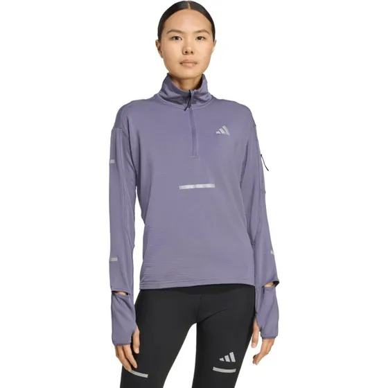 adidas Maillot de running femme Adi365 à demi-zip