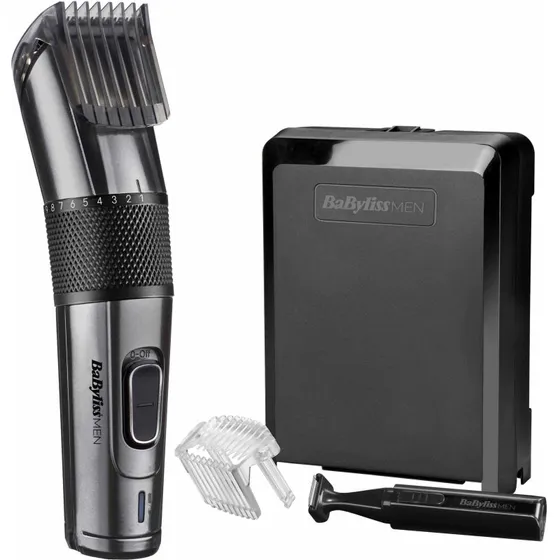 BaByliss E978E Tondeuse Cheveux Gris Carbon Titanium