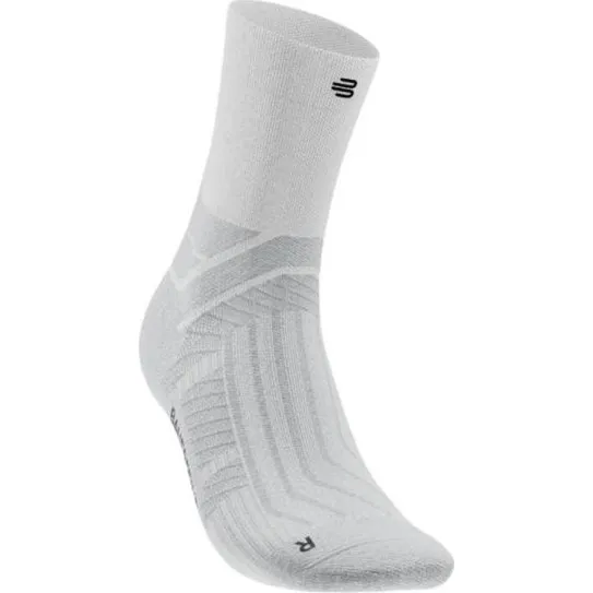Bauerfeind Run Performance Mid Cut Socks Femme - Blanc