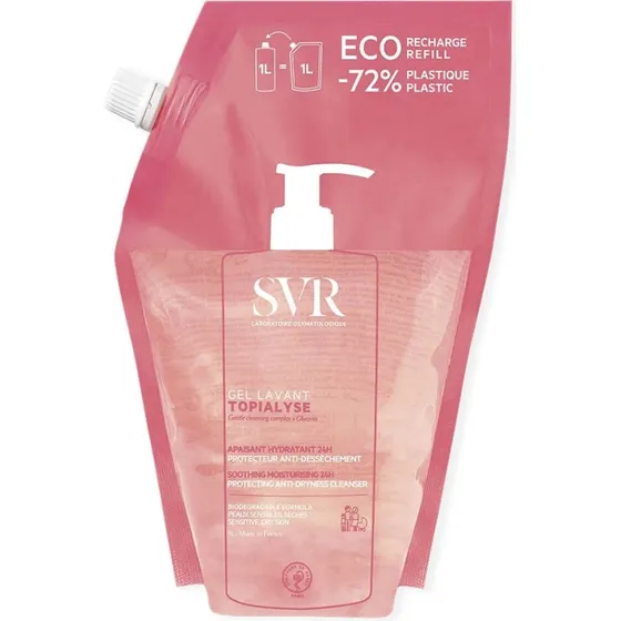 SVR Topialyse Eco Recharge Gel Lavant Hydratant 1L