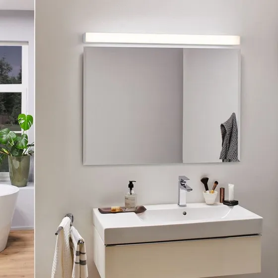 Paulmann Applique murale LED Tova 60cm - Chrome et Blanc