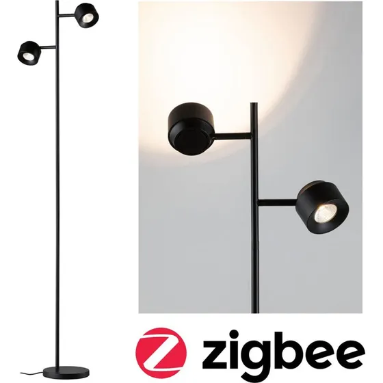 Paulmann Puric Pane ZigBee Lampadaire LED Noir Dimmable