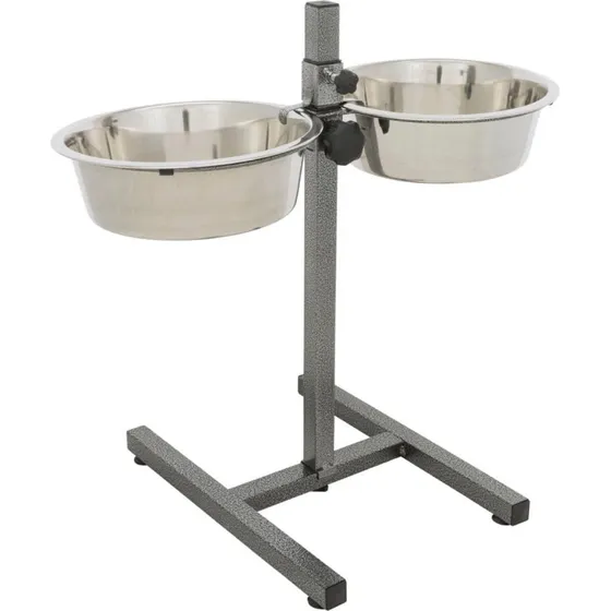 Trixie Support de Gamelles Réglable pour Chien - 2x2,8L