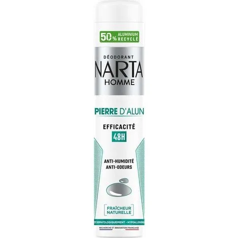 Narta Homme Déodorant Pierre d'Alun 48H Spray 200 ml