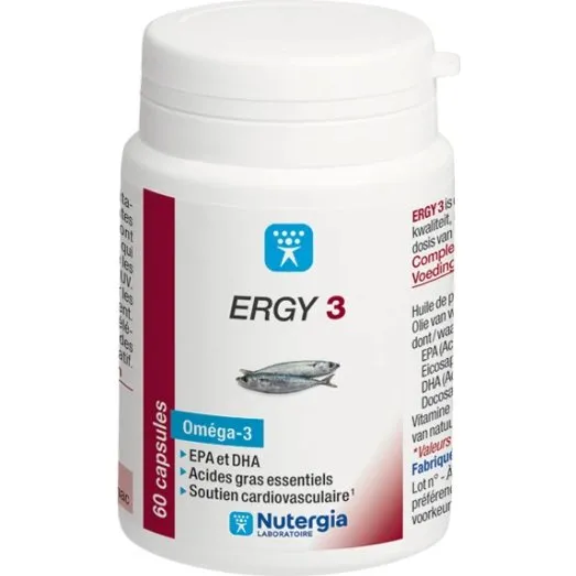 Nutergia Ergy 3 Oméga-3 60 capsules