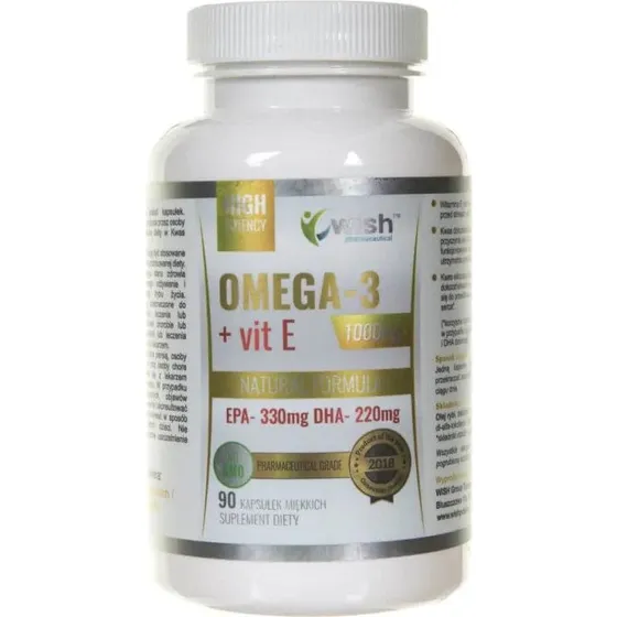 WISH Omega-3 DHA 220 + Vit E - 90 capsules