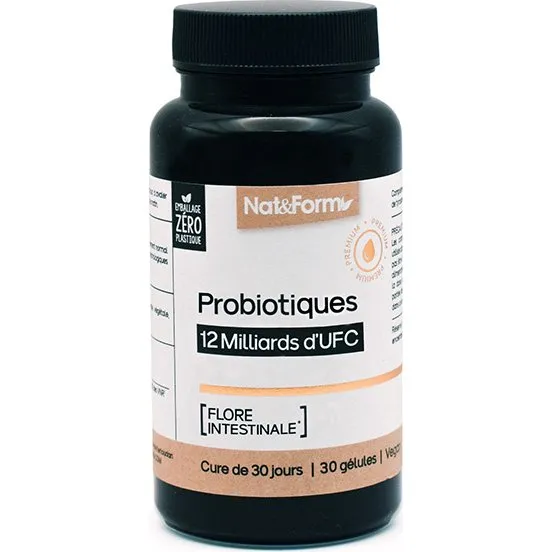 Nat & Form Probiotiques Flore Intestinale 30 Glules
