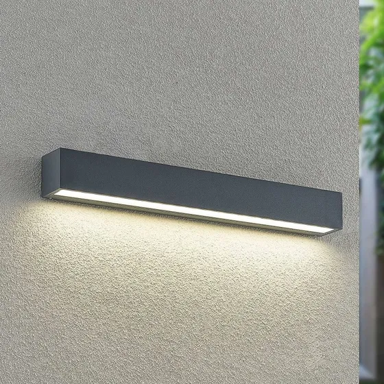 Applique murale extérieure LED Arcchio Lengo, 50 cm, Anthracite