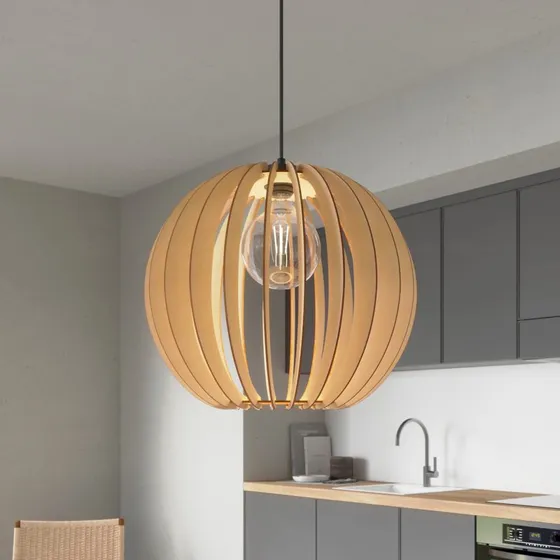 Suspension Clay Envostar en bois de bouleau Ø 40 cm