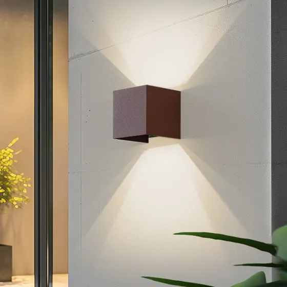 Applique d'extérieur LED Lindby Smart Dara - Couleur Rouille