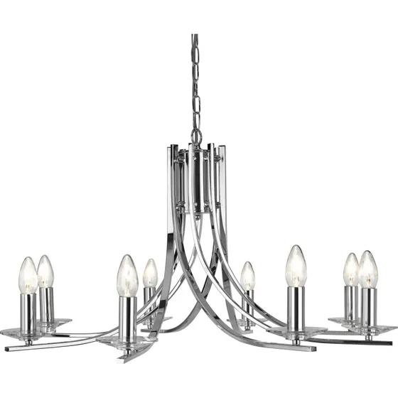 Searchlight Suspension Ascona Chrome - Lustre Moderne 8 Bras