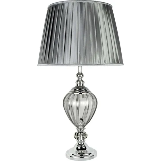 Searchlight Lampe à poser Greyson - Gris et Chrome
