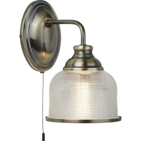Searchlight Applique murale Bistro II, Laiton Antique et Verre