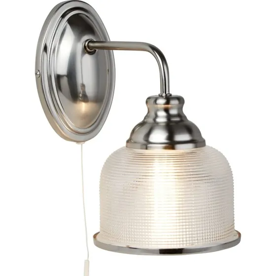 Searchlight Applique Bistro II Argentée Verre Prismatique