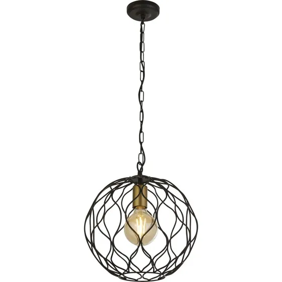 Searchlight Suspension Finesse Noir et Or - Ø31,5 cm