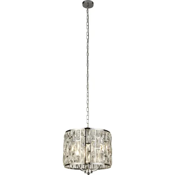 Searchlight Suspension Bijou en Cristal et Chrome, Ø 38 cm