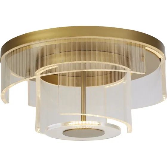 Searchlight Plafonnier LED Deco Doré - Art Déco