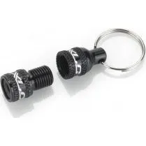 XLC Embout Valve HV Schrader VP Aluminium Noir