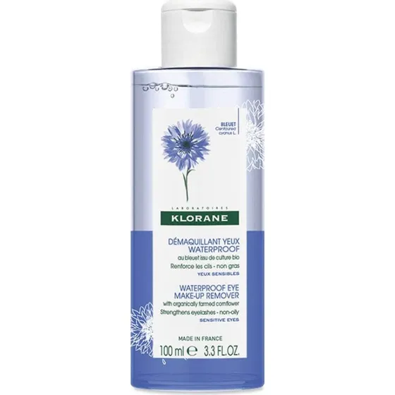 Klorane Démaquillant Yeux Bi-Phase Waterproof au Bleuet 100 ml