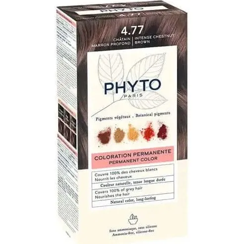PHYTO Phytocolor 4.77 Coloration Permanente Brun Châtain Intense