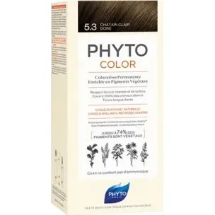 Phyto Colour 5.3 Brun Doré Clair - Teinture Capillaire Permanente