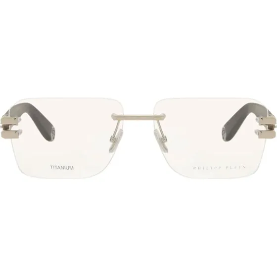 Philipp Plein VPP086M Lunettes de Vue Carrées Argent