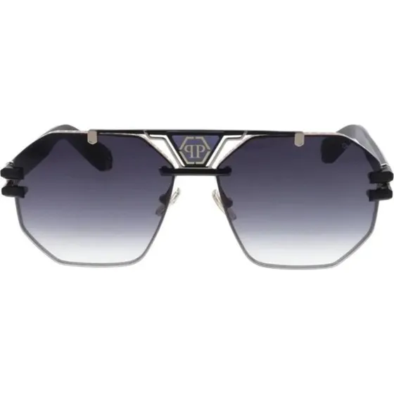 Philipp Plein Lunettes de Soleil SPP077M Unisexe Rose Doré