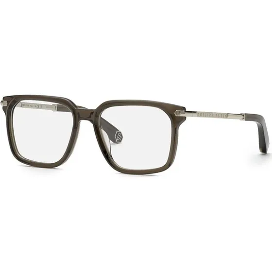 Philipp Plein Pure Plein VPP117M Lunettes de Vue Carrées Marron