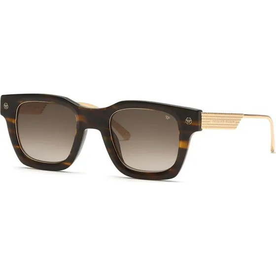 Philipp Plein Lunettes de Soleil Plein Rock Superhero SPP105M Havane