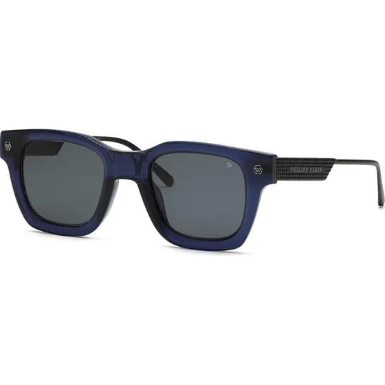 Philipp Plein Lunettes de Soleil Plein Rock Superhero SPP105M Bleu
