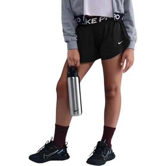 Nike Pro Girls Dri-FIT 2-in-1 Shorts Noir
