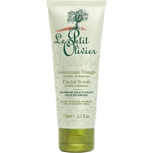 Le Petit Olivier Gommage Visage Poudre de Noyaux d'Olive 75 ml