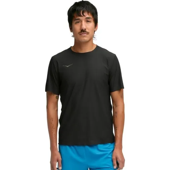Maillot Hoka Airolite 2.0 - T-shirt Technique Respirant Noir