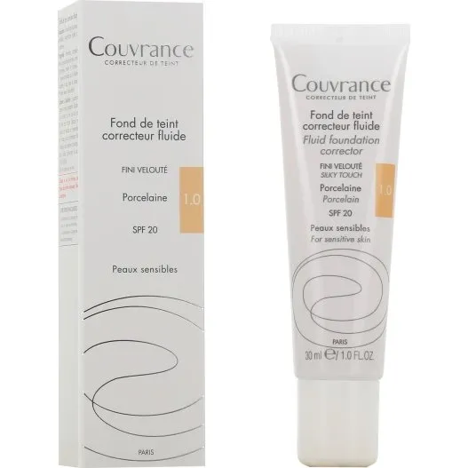 Avne Couvrance Fond de Teint Correcteur Fluide SPF20 - Sable N3.0