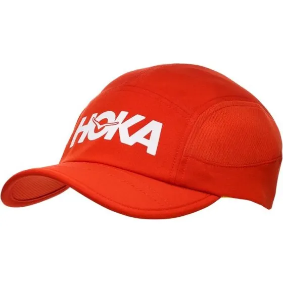Casquette 5 Panneaux Hoka Rouge Unisexe