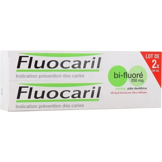 Fluocaril Bi-Fluoré 250 mg Dentifrice Menthe 75 ml