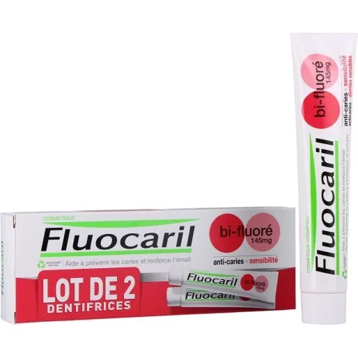 Fluocaril Bi-Fluor Dents Sensibles 2x75ml
