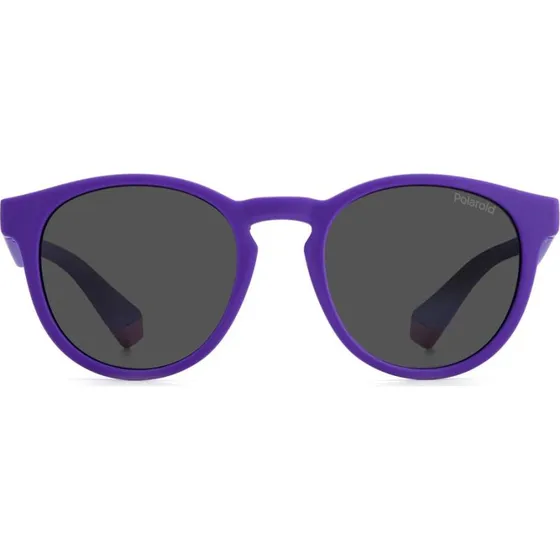 Polaroid Junior PLD 8048/S Lunettes de Soleil Rondes Violettes