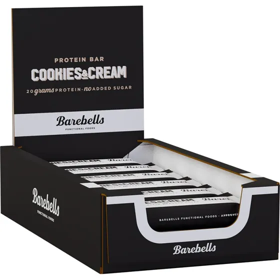 Barebells Protein Bar Cookies & Cream (12 x 55 g)