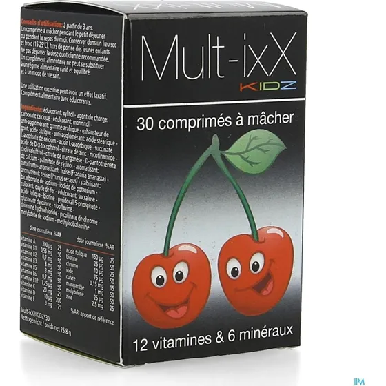 Mult-ixX Kidz Comprims Croq 30 - Vitamines & Minraux